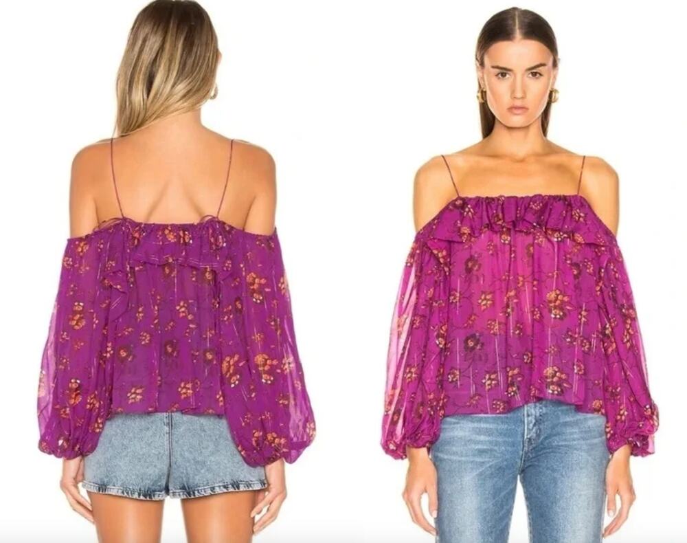 Ulla Johnson | Coline Blouse |  Magenta | Sz 0